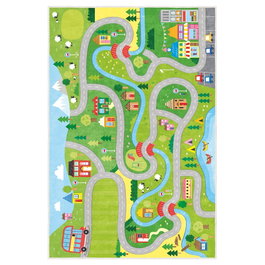 Conceptum Alfombra de Terciopelo Multicolor ELS509 80 x 120 cm